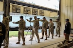 Service Members from across the Army, Army Reserves and National Guard fire M-9 pistols during the 2021 U.S. Army “All Army” Small Arms Championships at Fort Benning, Georgia, March 14-20, 2021. National Guard teams and individuals brought home 23 of 31 top awards including 1st in nine of 11 categories.