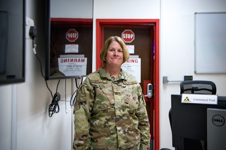 Airman poses for portrait