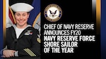 Chief of Navy Reserve Announces FY20 Navy Reserve Shore Sailor of the Year