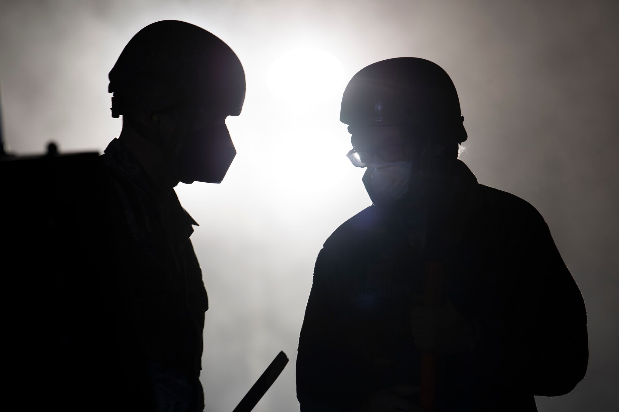 U.S. Air Force Airmen from the 52nd Civil Engineer Squadron’s Rapid Airfield Damage Recovery team conduct runway repair operations as part of the AGILE SABRE exercise on Spangdahlem Air Base, Germany, March 23, 2021.