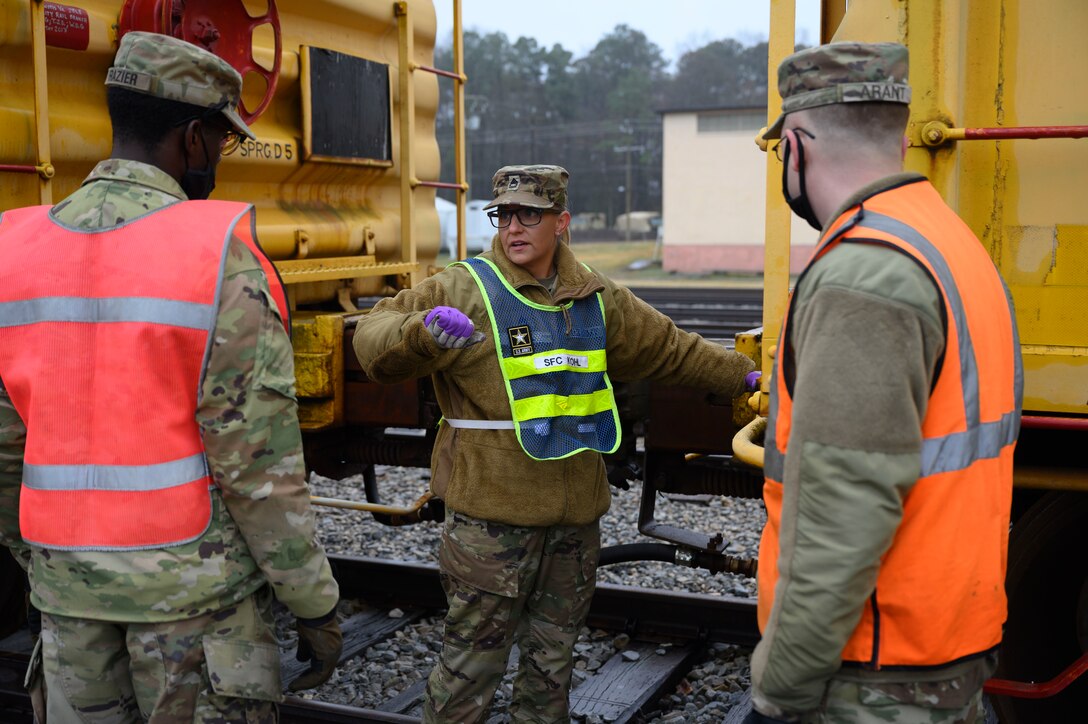 No train, no gain: U.S. Army keeps the freight moving