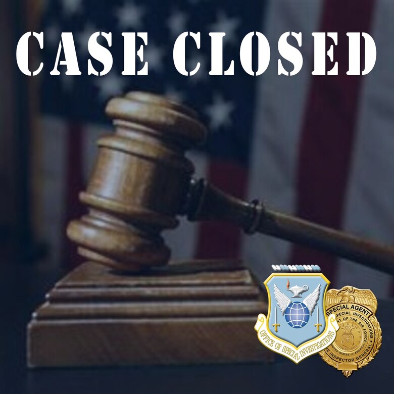 A former Tinker Air Force Base, Okla., colonel, Brian Wade Eddy, 46, was sentenced May 10, 2021, in the Western District of Oklahoma, to 64 months in federal prison after being convicted of accessing with intent to view child pornography on his Air Force issued laptop Dec. 1, 2019. The case was the result of an investigation by Office of Special Investigations Detachment 114, at Tinker.  (OSI graphic by Mr. Albert Tubbs)