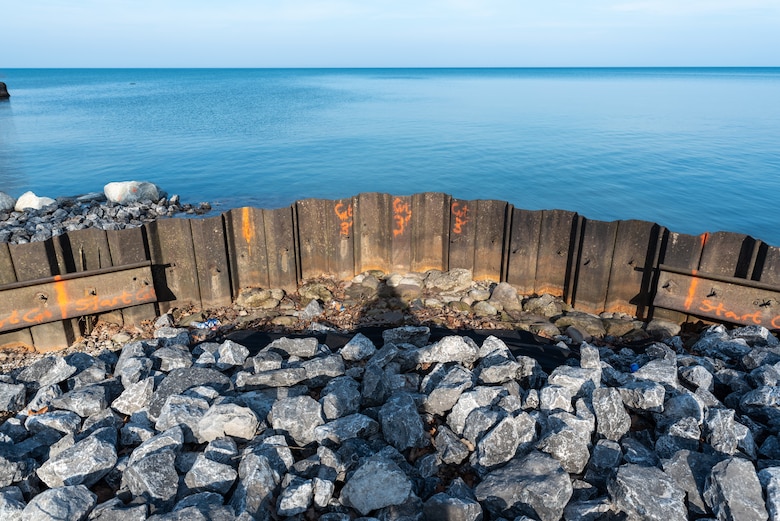 The U.S. Army Corps of Engineers Buffalo District and its contractor Michigan-based Great Lakes Dock & Materials, L.L.C will resume repairs the first week of April 2021 to the east breakwater in Great Sodus Harbor, located in Sodus Bay, Village of Sodus Point, Wayne County, NY.