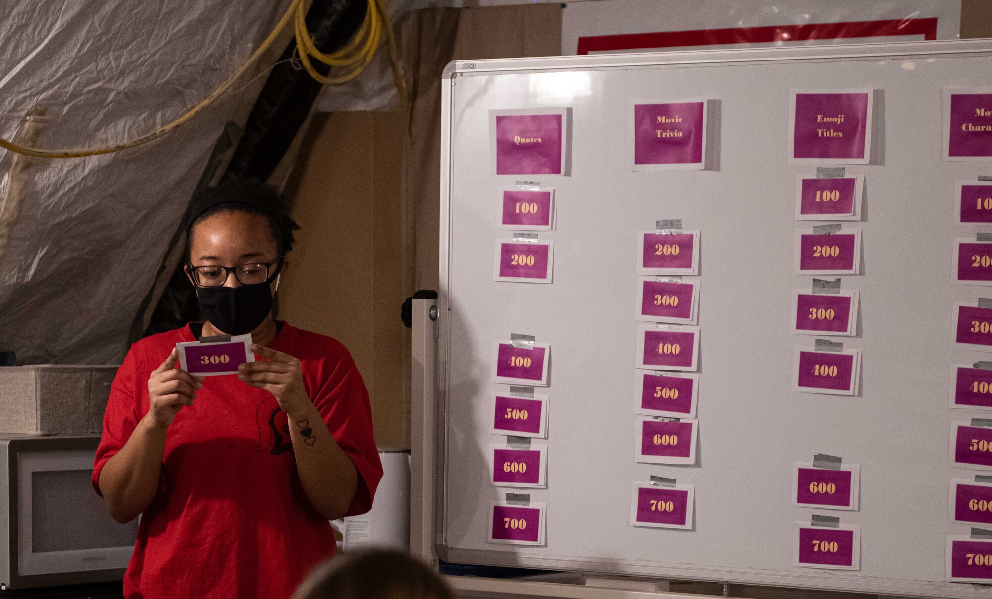 The 378th Air Expeditionary Wing hosted a game night as part of a month-long series of events designed to celebrate Women’s History Month, March 19, 2021, at Prince Sultan Air Base, Kingdom of Saudi Arabia.