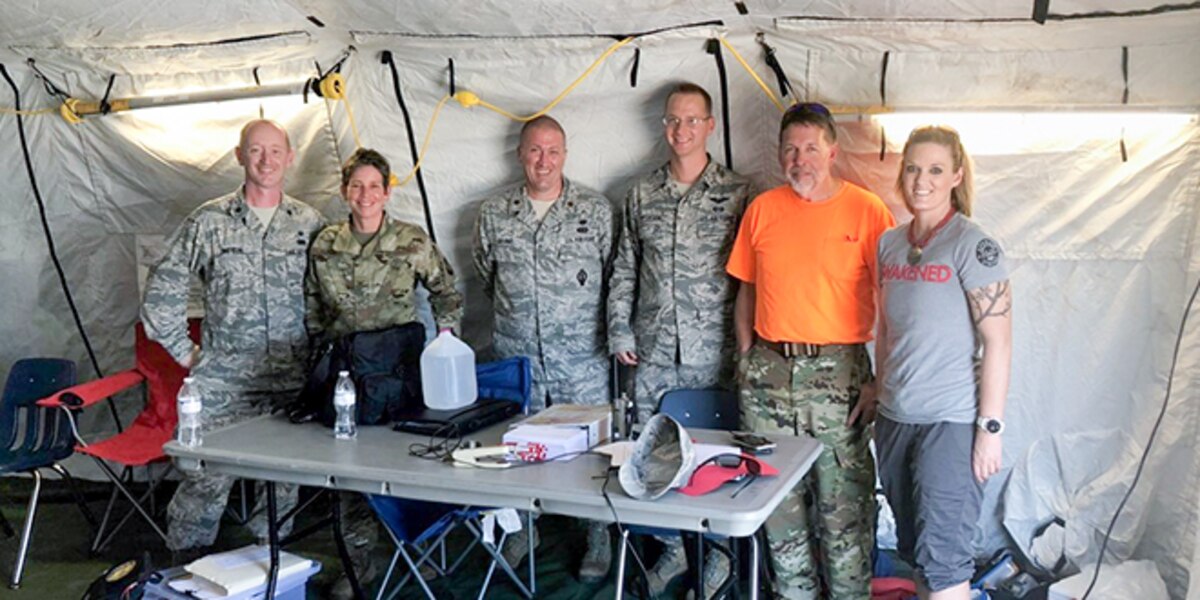 Tyndall Legal Office Claims Team working after Hurricane Michael