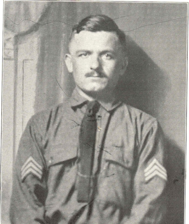 Sgt. James I. Mestrovich, 111th Infantry Regiment, 28th Infantry Division, Pennsylvania National Guard, was awarded the Medal of Honor for his actions to save his company commander during the battle of Fismette, France, during World War I.