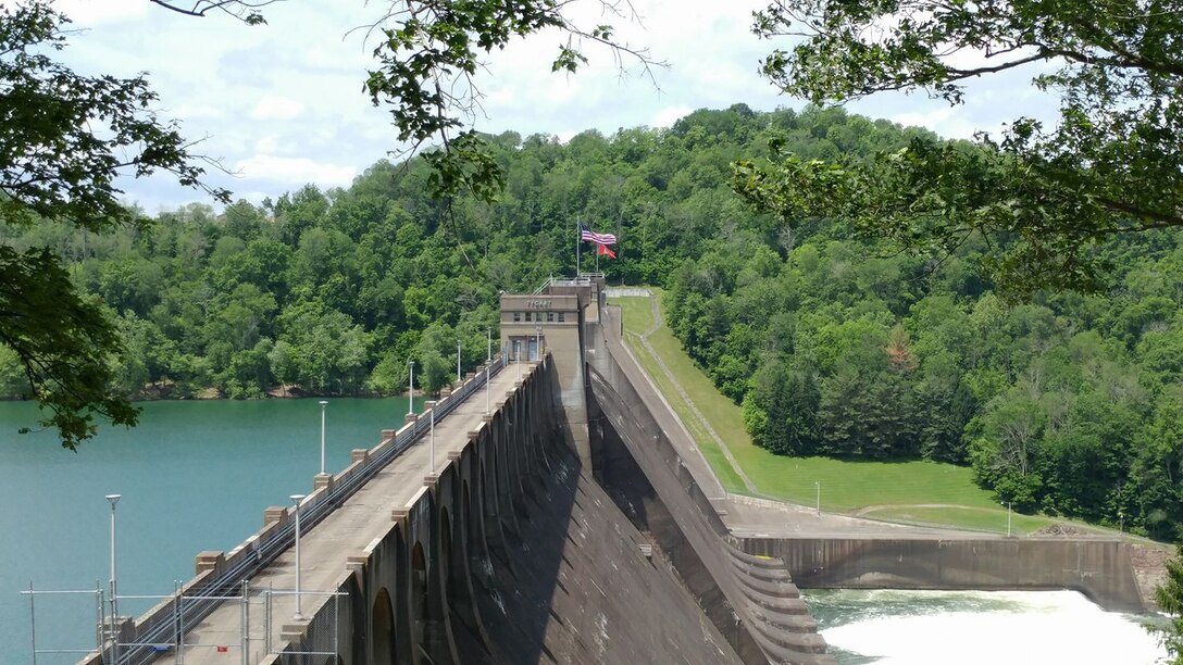 The dam at Tygart Lake in Grafton, WV.