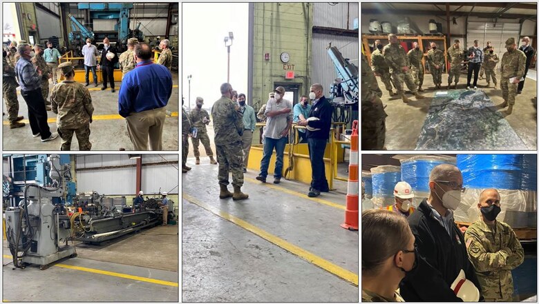 U.S. Army Corps of Engineers Division Deputies were recently in Memphis, Tennessee, for a Deputies Summit and tour of the area. As part of their tour, the group traveled to the Memphis District’s Ensley Engineer Yard to learn about the Mississippi River and Tributaries Regional Channel Improvement Program. Following their briefing, the deputies toured the Motor Vessel Mississippi, spoke with Dredge Hurley Master Adrian Pirani about the previous dredging season, visited with emergency operations staff, and then ended the tour by observing day-to-day operations at the Metals Shop, which is where much of the maintenance and repairing of our Revetment fleet and machinery take place. (USACE photos by Jessica Haas)