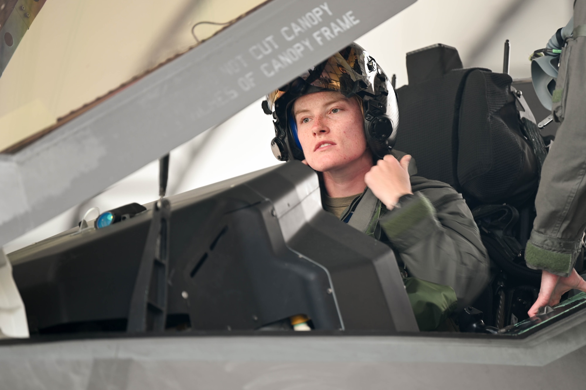 33rd FW student pilot prepares for 1st flight.