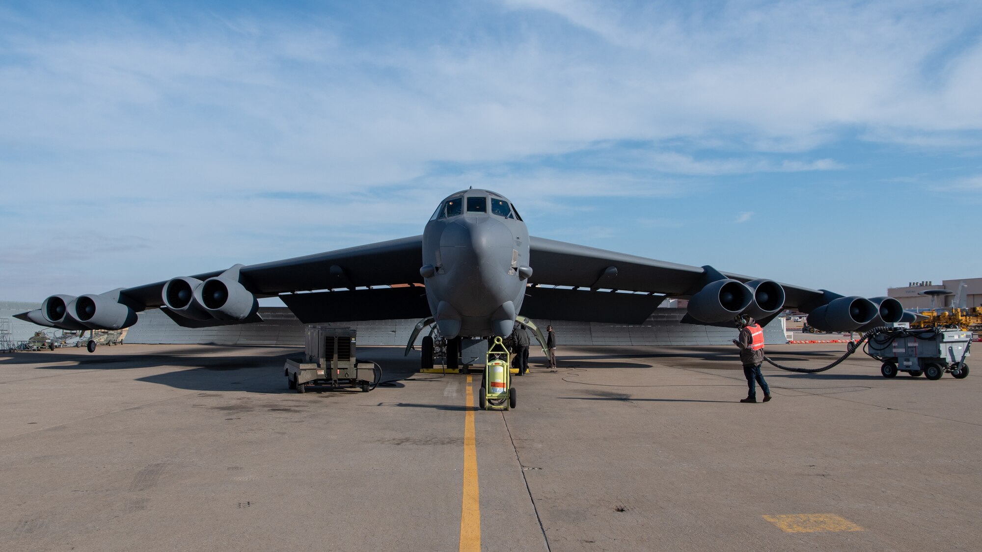 front view of an airplane