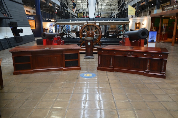 The Naval History and Heritage Command undertook the project to create a heritage desk for both the Vice President of the United States and the Secretary of the Navy