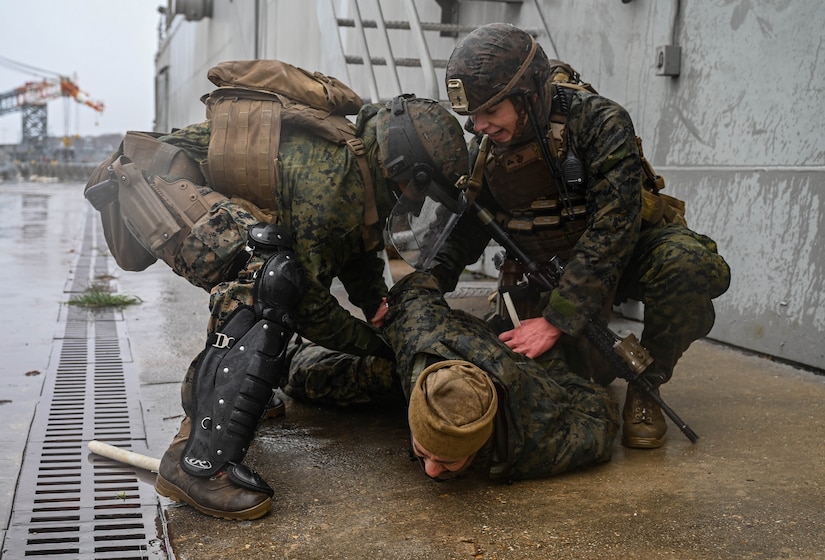Marines conduct exercise at Fort Eustis