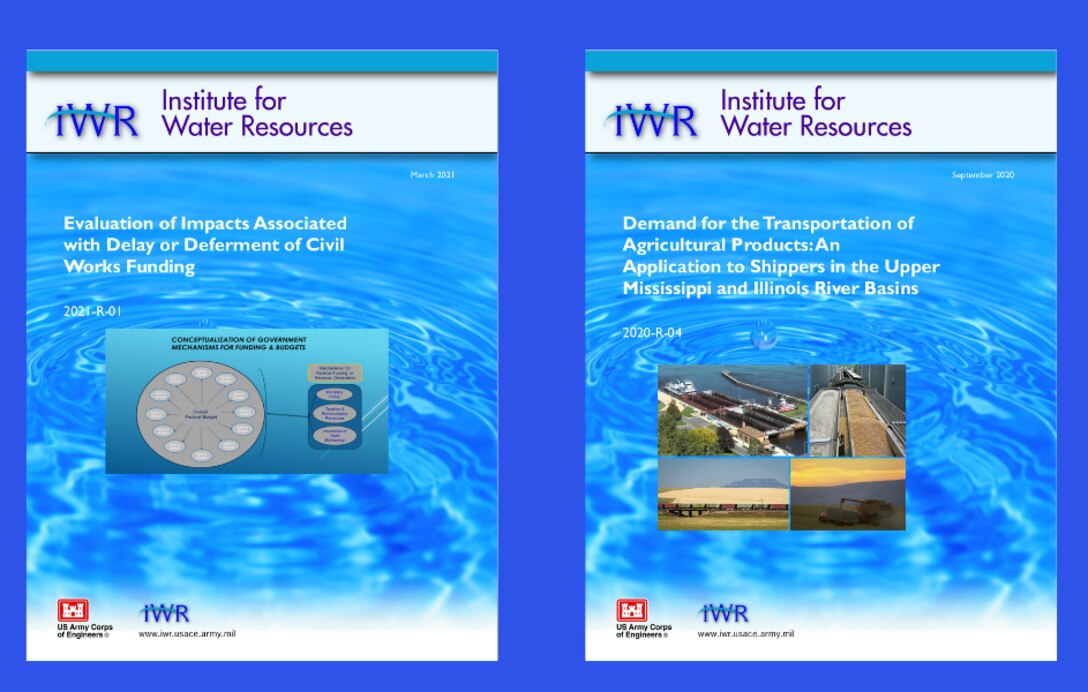 Cover reports for Evaluation of Impacts of Associated with Delay or Deferment of Civil Works Funding
and
Demand for the Transportation of Agricultural Products: An Application to Shippers in the Upper Mississippi and Illinois River Basins