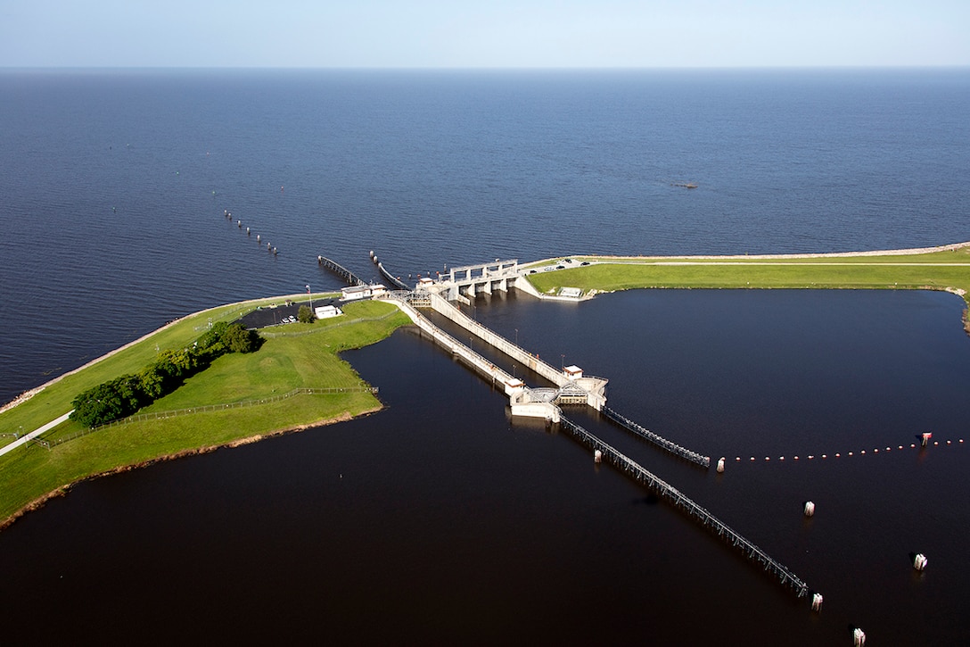Photo of Port Mayaca Lock and Dam and Lake Okeechobee