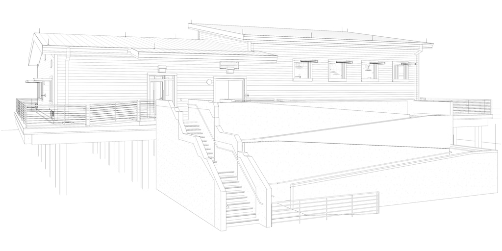 An artist rendering of the new 4,008-square-foot annex building to be built at the U.S. Army Corps of Engineers Field Research Facility in Duck, North Carolina. The $4.3-million annex will consist of laboratory and research administrative spaces to support the organization’s expanded military research mission. A groundbreaking ceremony for the facility will be held April 6, 2021, at 10 a.m. EDT.