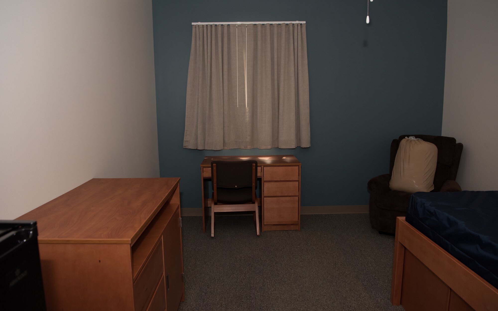 A bedroom in Endeavour Hall.