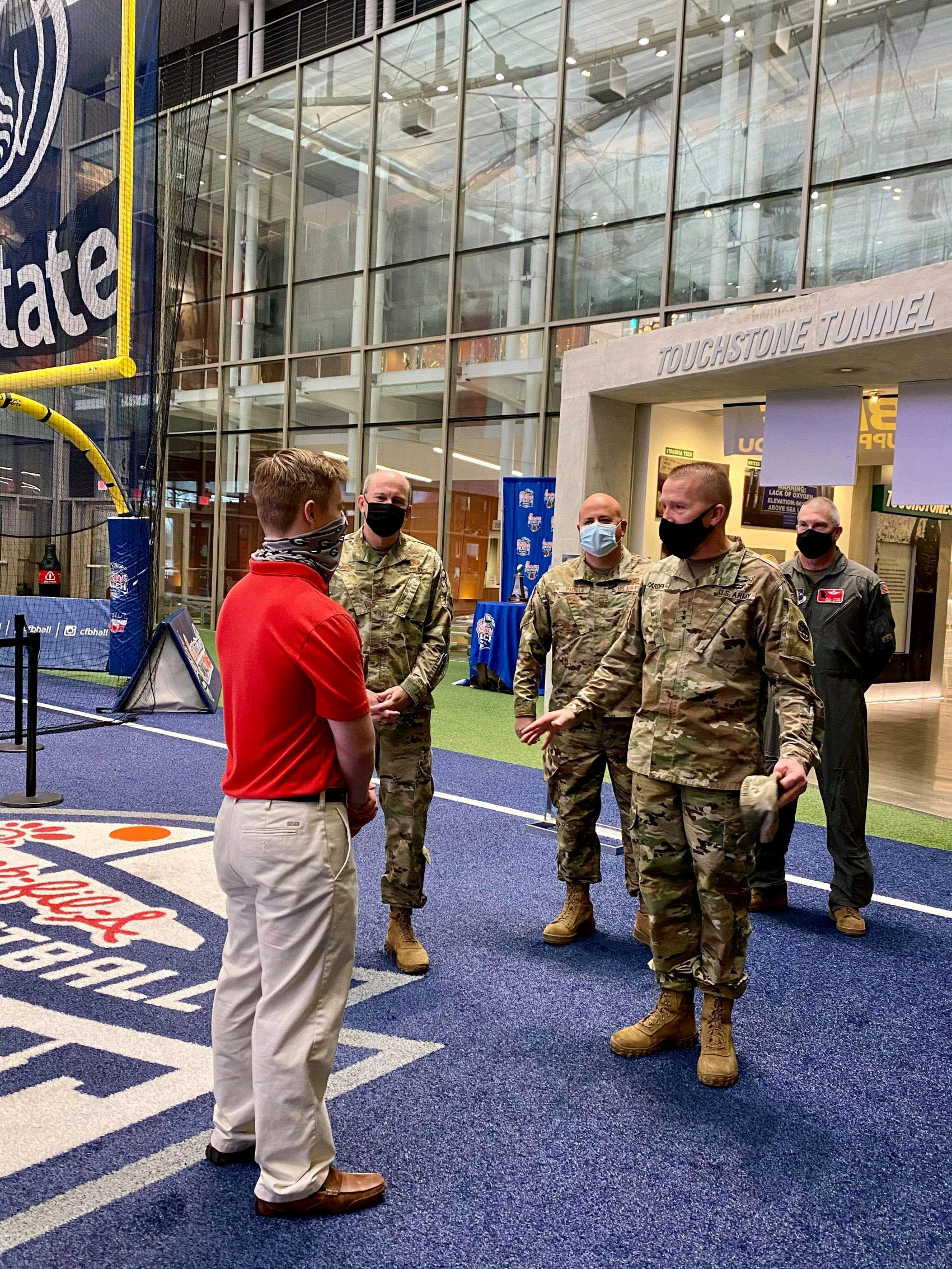 Air Force Recruiting performs fitting swearingin at College Football