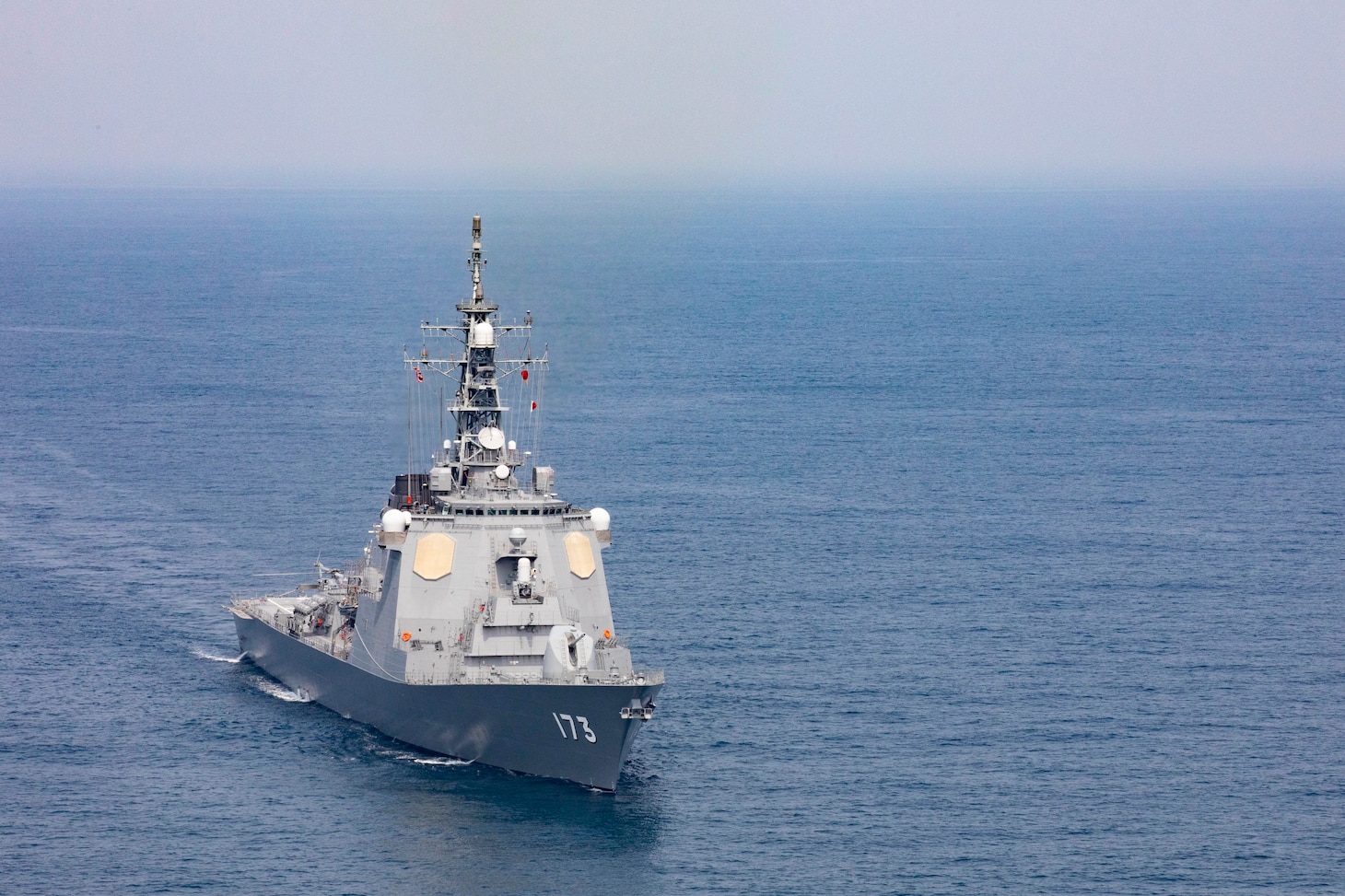 Japan Maritime Self-Defense Force (JMSDF) guided-missile destroyer JS Kongo (DDG-173) conducts a bilateral exercise with U.S. 7th Fleet flagship USS Blue Ridge (LCC 19) March 29, 2021 in the East China Sea. These types of operations provide an opportunity for each partner nation to share their unique capabilities in shipboard maneuvering procedures, maritime skills and interoperability. Blue Ridge is the oldest operational ship in the Navy and, as 7th Fleet command ship, actively works to foster relationships with allies and partners in the Indo-Pacific region.