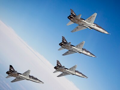 Air Force T-38 Talons assigned to the 560th Flying Training Squadron fly in formation near Joint Base San Antonio-Randolph during the 47th annual Freedom Flights March 25. The Freedom Flyer Reunion is an annual celebration recognizing the incredible service of Air Force Prisoners of War during the Vietnam War.