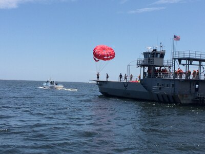 a student being launched from the flight deck.