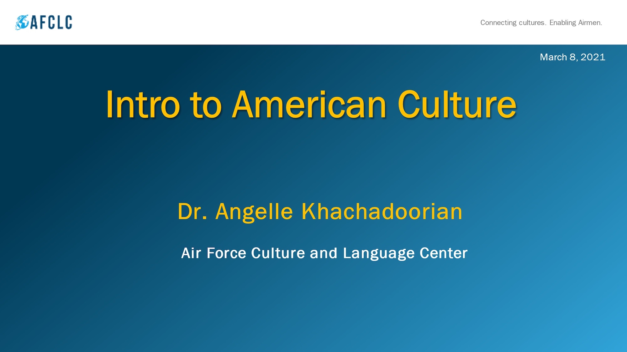 Intro to American Culture