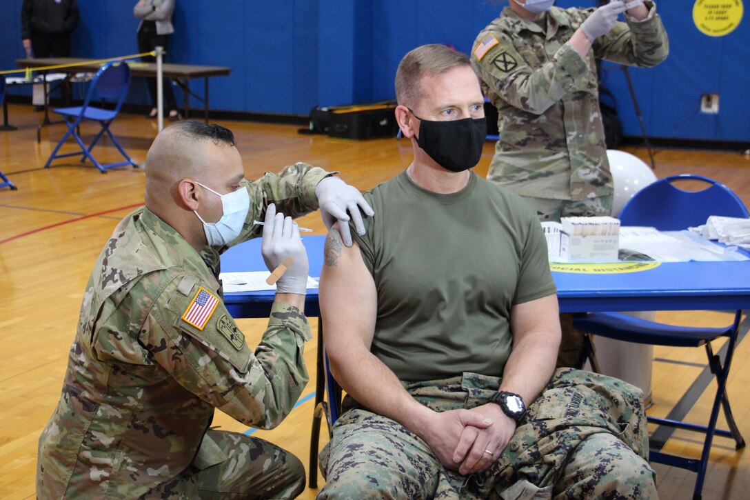 Mission essential employees at DLA Distribution receive COVID-19 vaccine  By Dawn Bonsell, DLA Distribution Public Affairs