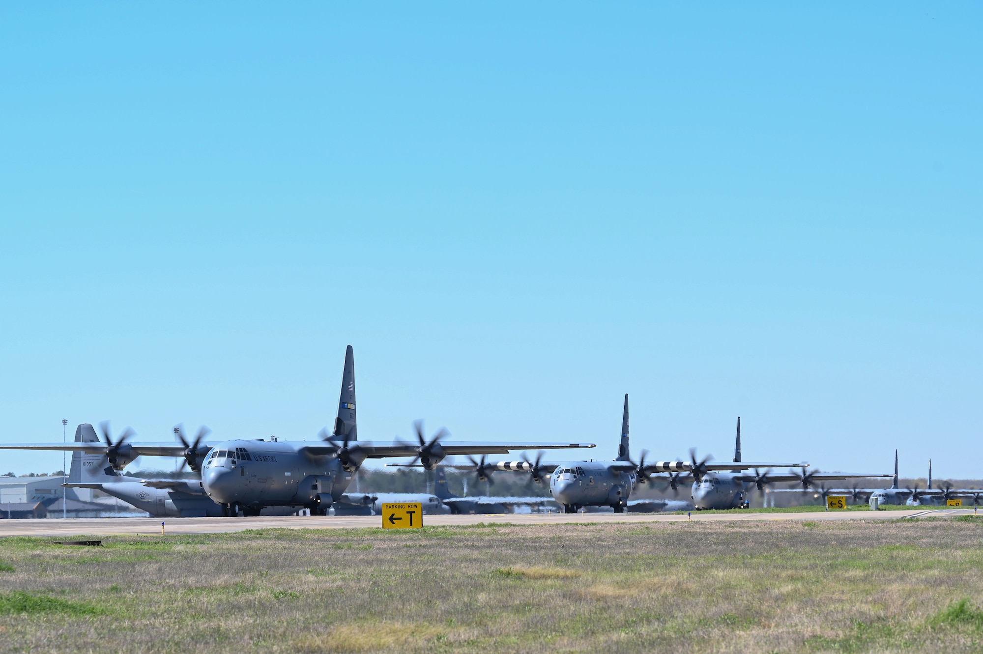 C-130Js fly during a Turkey Shoot competition