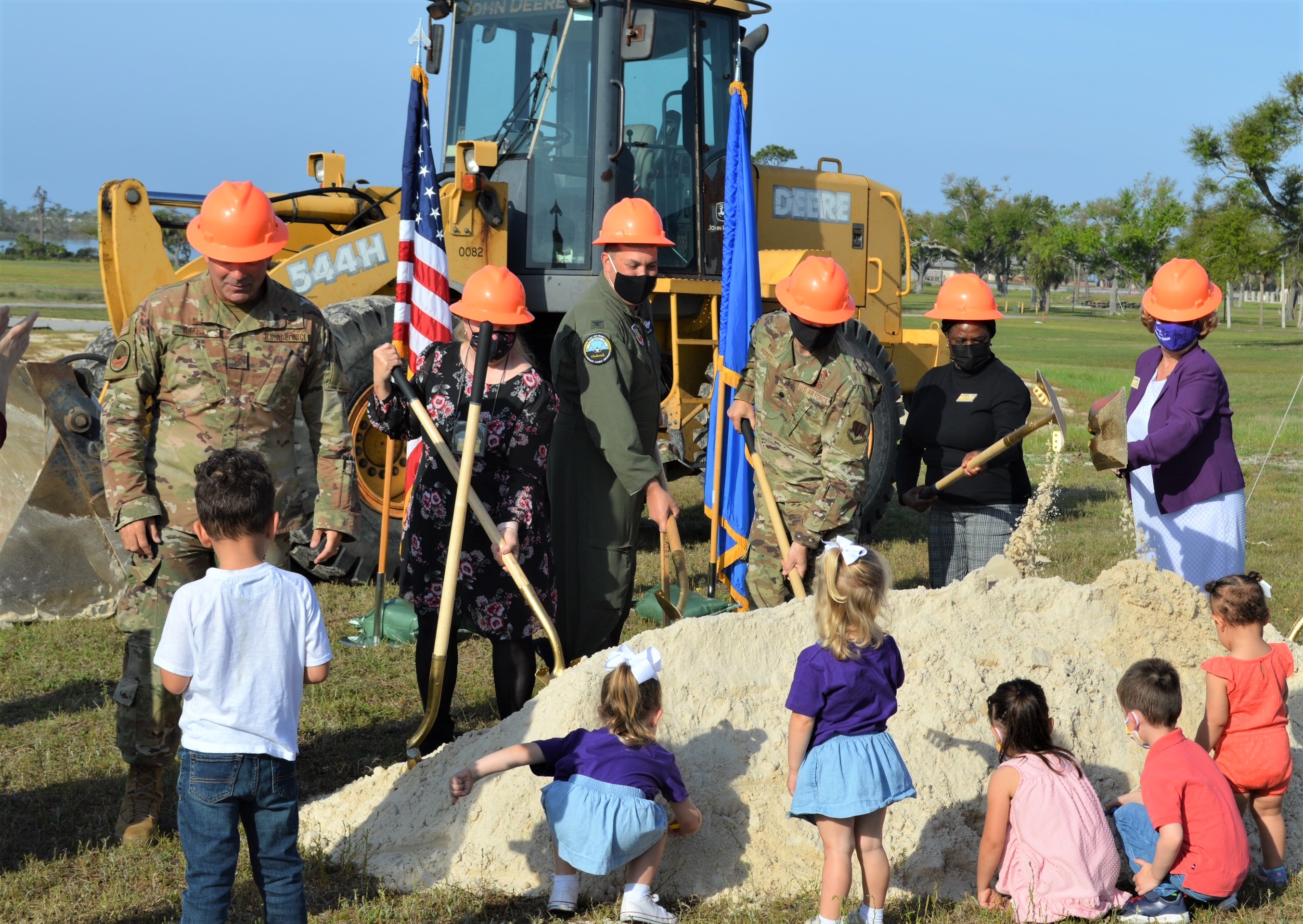 Tyndall breaks ground for new childcare center > Tyndall Air Force Base