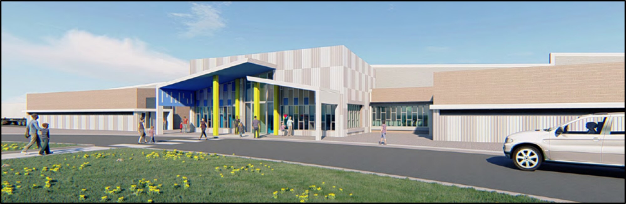 artist rendering of new child development center