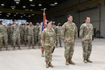 Three Arizona Army National Guard aircrew members with the 2-285th Assault Helicopter Battalion are recognized at Papago Park Military Reservation in Phoenix, Ariz., May 1, 2021, for rescuing hikers stranded in inclement weather in Sedona Jan. 25, 2021.