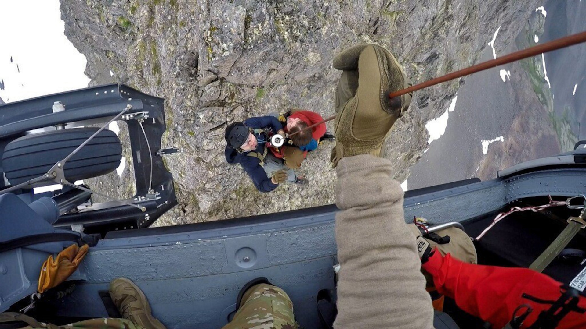 An Alaska Air National Guard HH-60G Pave Hawk helicopter and aircrew assigned to the 210th Rescue Squadron and pararescuemen from the 212th Rescue Squadron saved a distressed hiker on July 26, 2020, at Mount Williwaw east of Anchorage.