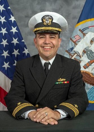 Studio portrait of Lt. Cmdr. Jason B. King