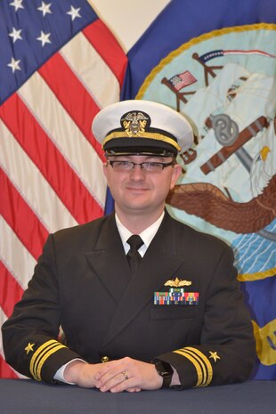 Studio portrait of Lt. Cmdr. Douglas A. Ivey