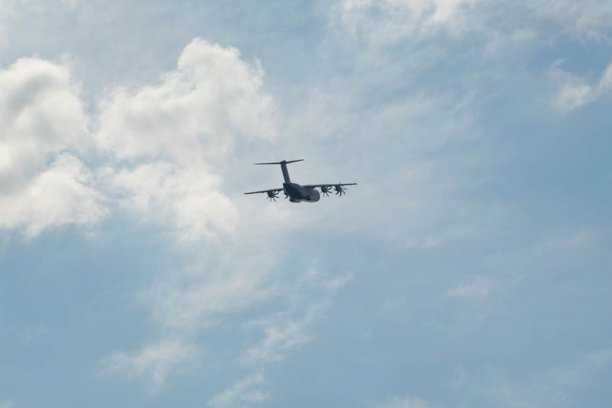 German A400M aircraft in the air