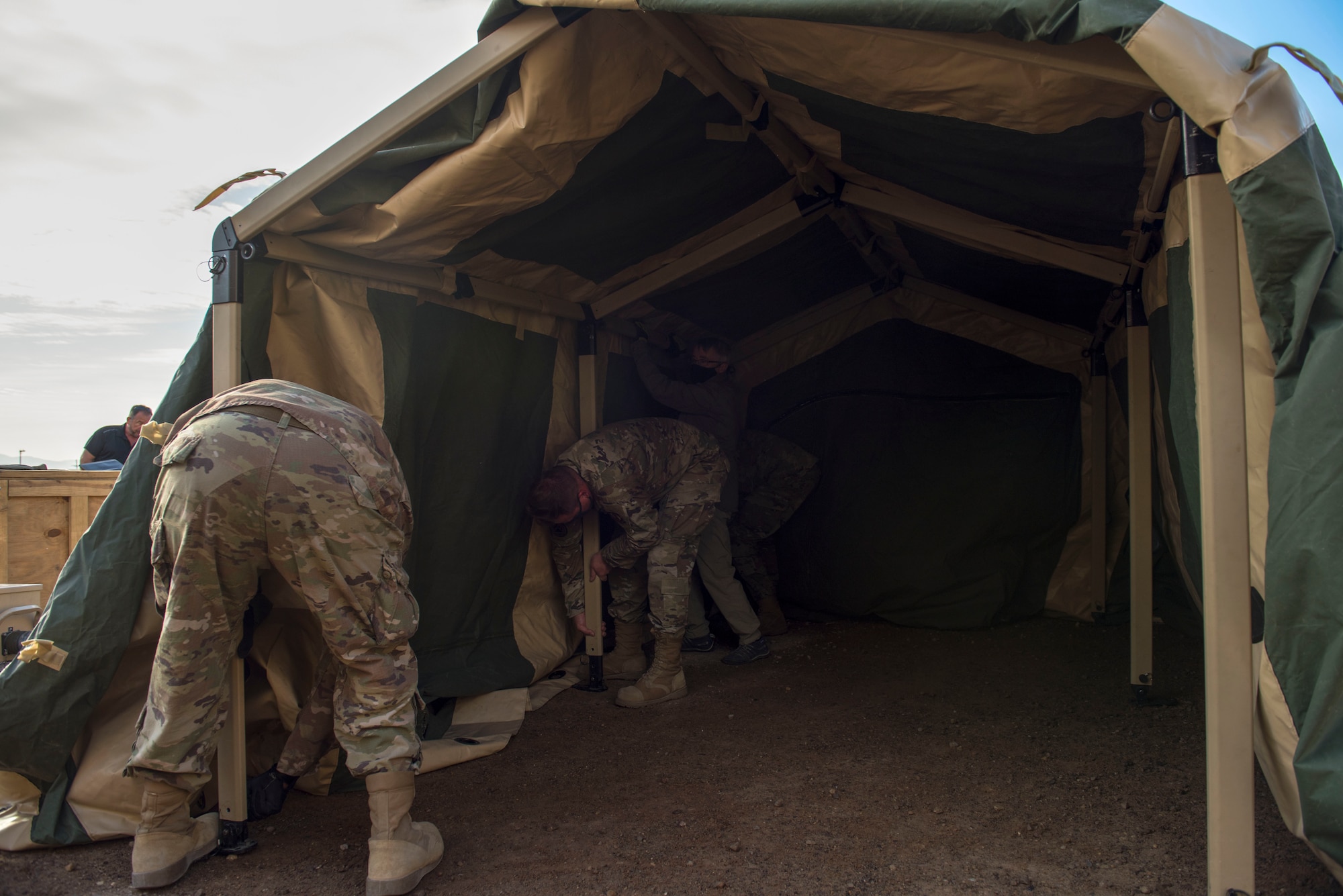 Holloman hosts assessment of collective protection shelters for Air Force