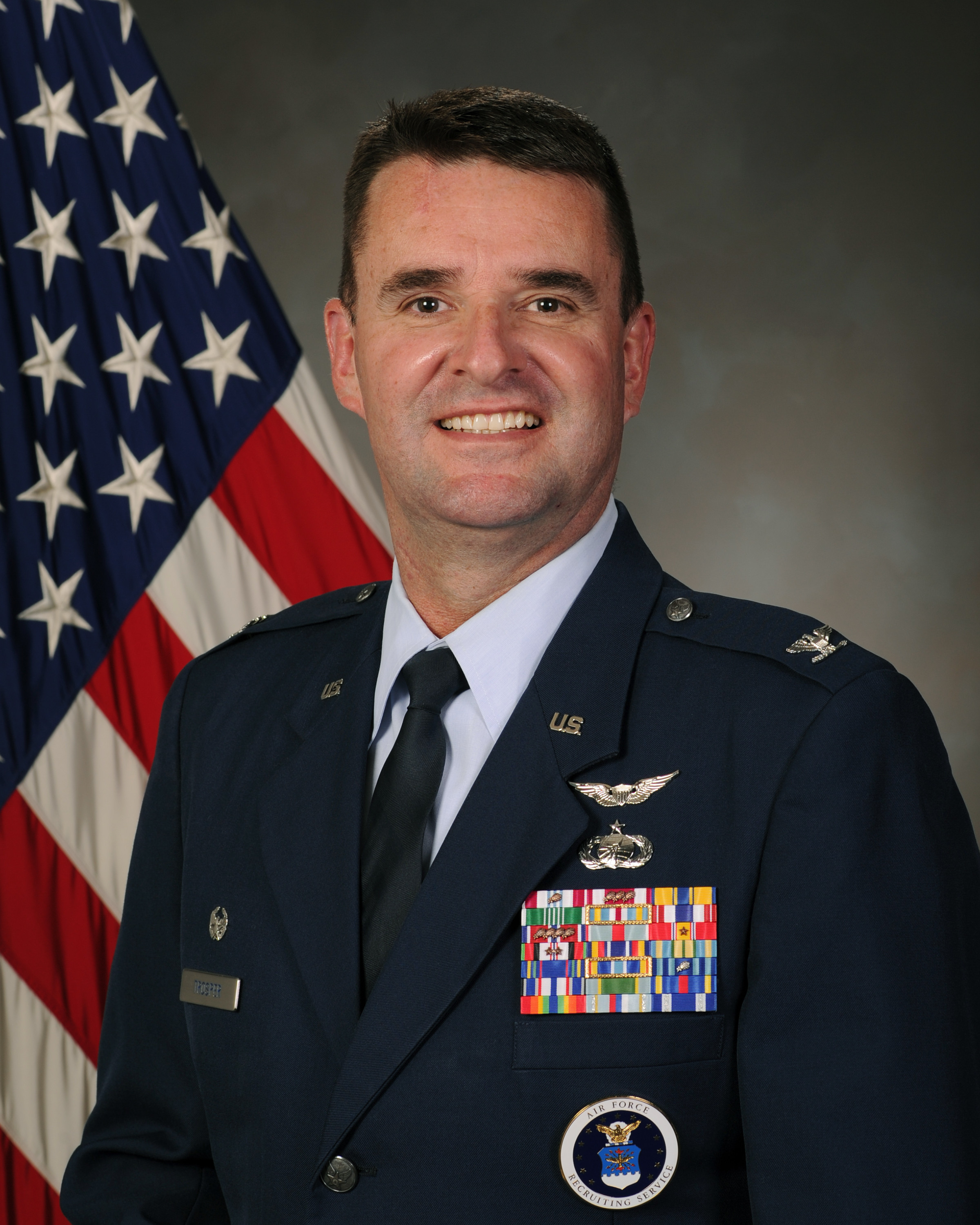 COLONEL LAYNE D TROSPER Air Force Recruiting Service Display