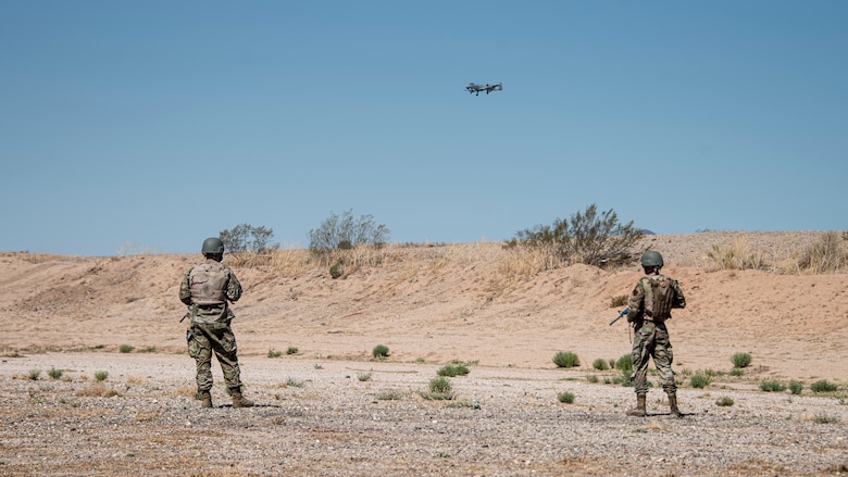 A photo of an Airman conducting training