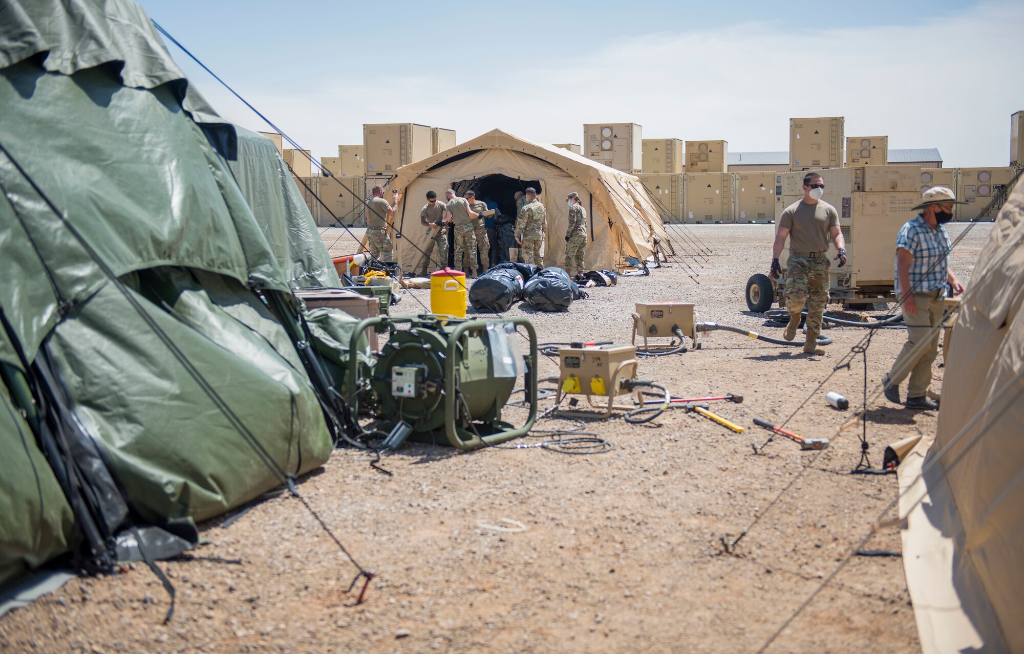Holloman hosts assessment of collective protection shelters for Air Force