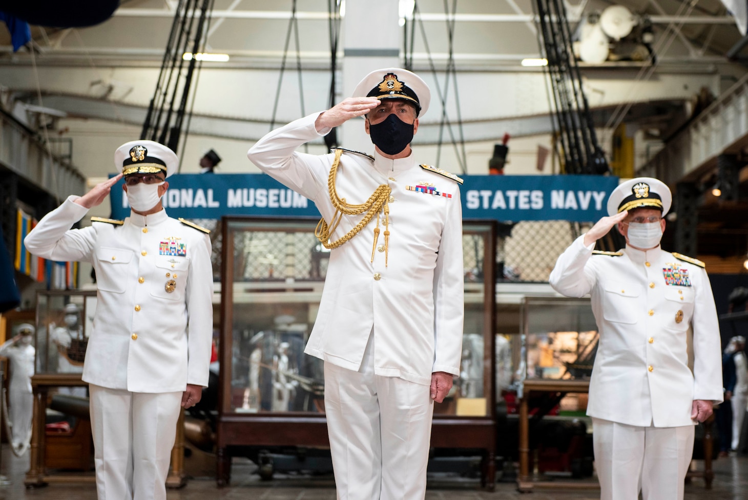 Chief of Naval Operations Adm. Mike Gilday attends full honors ceremony for Royal Navy First Sea Lord and Chief of the Naval Staff Adm. Tony Radakin.