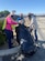 Left to Right, Christine Verdugo, human resource coordinator; Nancy Koch-Castillo, project manager; Nancy Joffrion, financial manager; all members of the Business Integration section from Air Force Plant 42, pose for a photo while conducting an environmental clean-up in support of Earth Day at AF Plant 42 in Palmdale, California, April 22. (Courtesy photo)