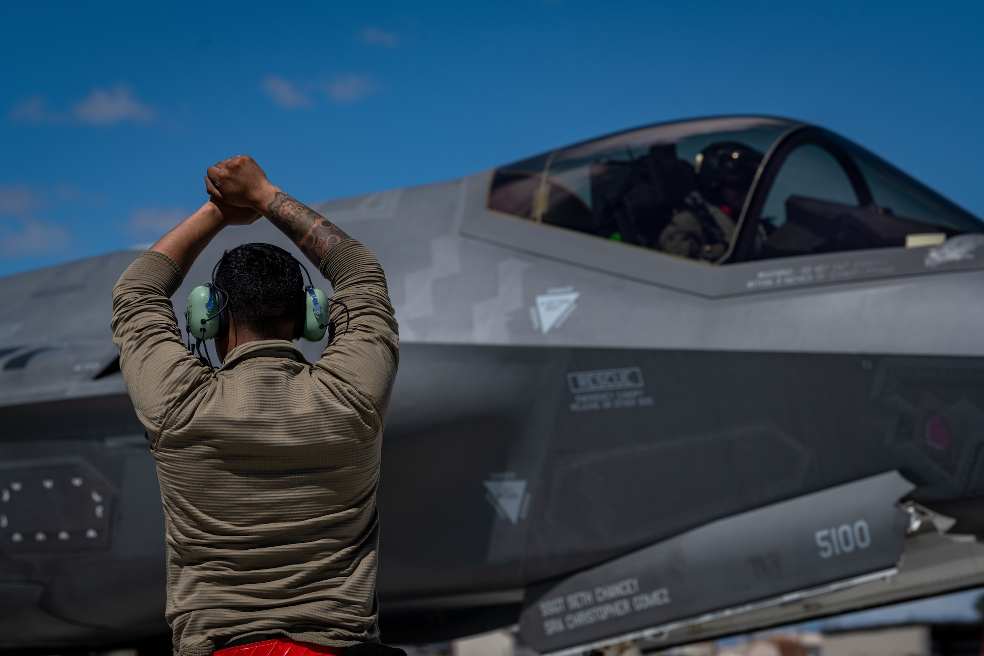 A photo of F-35 Lightning II maintenance