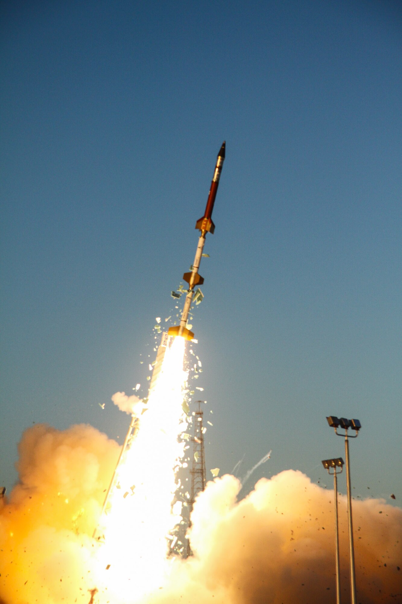 Guardians and Airmen from the Space and Missile Systems Center’s Launch Enterprise team successfully launched an experimental research payload for the Air Force Research Laboratory March 3, 2021, from NASA’s Wallops Flight Facility in Virginia. (Courtesy photo)