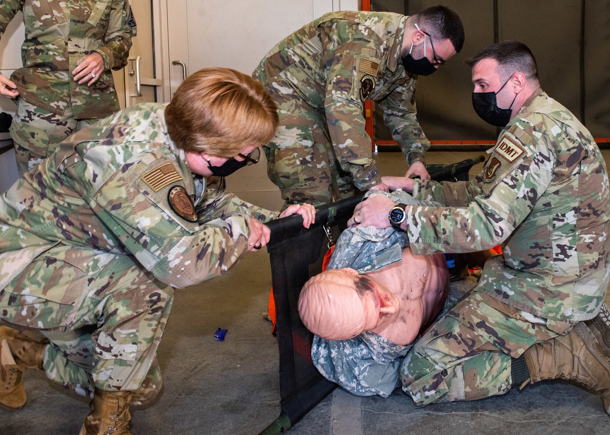 U.S. Air and Space Force Lt. Gen. Dorothy Hogg, surgeon general, and Chief Master Sgt. Dawn Kolczynski, Office of the Surgeon General medical enlisted force and enlisted corps chief, visit the 673d Medical Group at Joint Base Elmendorf-Richardson, Alaska, April 26, 2021. Hogg and Kolczynski focused on readiness and innovation as they toured the hospital, recognized and connected with medics, and discussed the 673d MDG’s capabilities, operations, innovations, COVID-19 management and vaccine rollout, and plans for improvement.