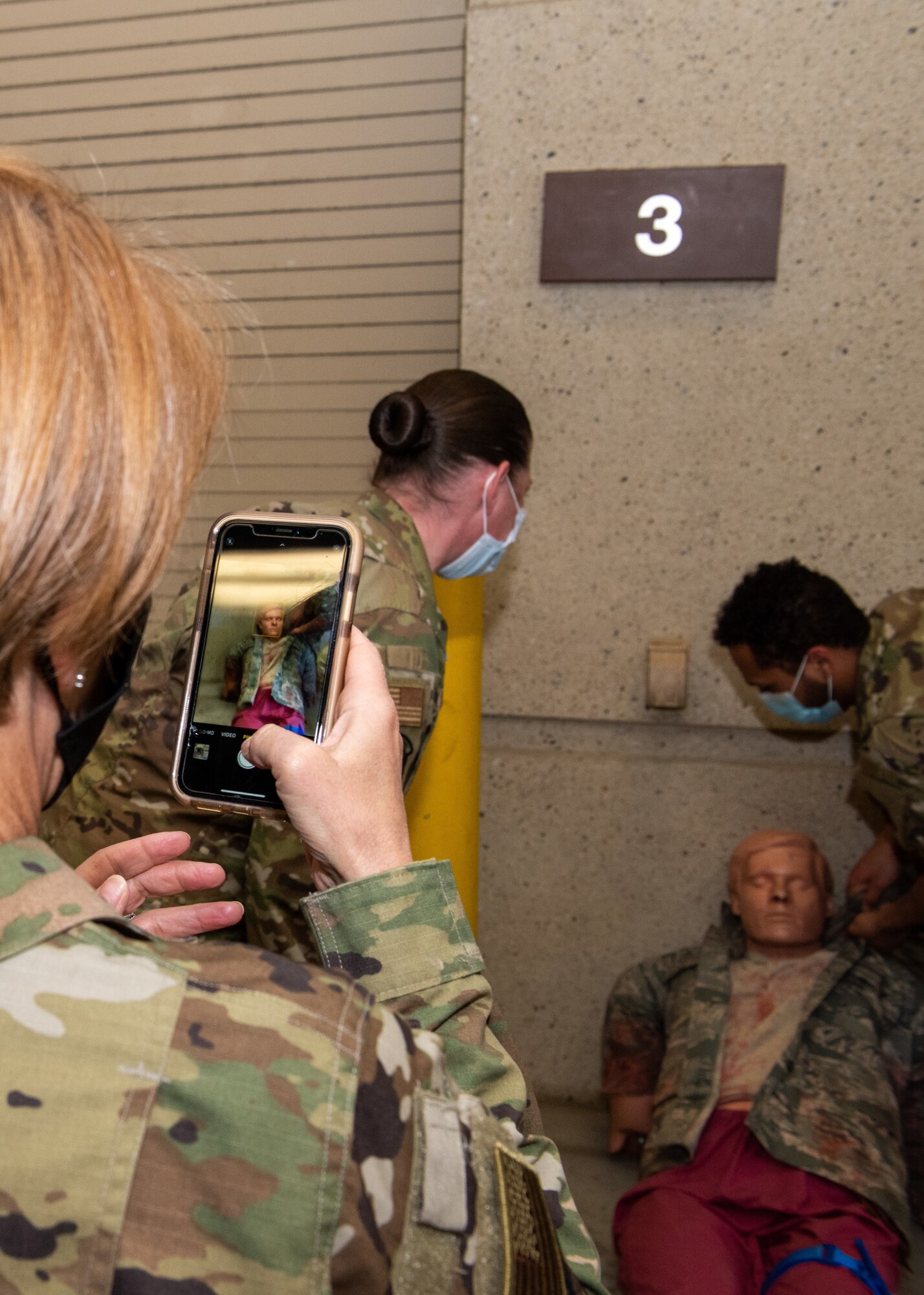 U.S. Air and Space Force Lt. Gen. Dorothy Hogg, surgeon general, and Chief Master Sgt. Dawn Kolczynski, Office of the Surgeon General medical enlisted force and enlisted corps chief, visit the 673d Medical Group at Joint Base Elmendorf-Richardson, Alaska, April 26, 2021. Hogg and Kolczynski focused on readiness and innovation as they toured the hospital, recognized and connected with medics, and discussed the 673d MDG’s capabilities, operations, innovations, COVID-19 management and vaccine rollout, and plans for improvement.