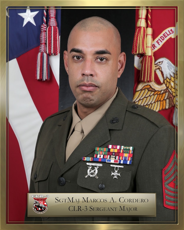 SGT MAJ Marcos A. Cordero official biography