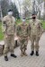 Sgt. Bradley Taylor, center, a medic with the Pennsylvania National Guard's 108th Medical Company Area Support, poses with two Lithuanian Army Soldiers on a Lithuanian Army base in Marijampole, Lithuania, where Taylor is providing medical support to U.S and Lithuanian troops. The 108th MCAS deployed to Europe in late February to provide medical support to U.S. and allied rotational forces in the region.