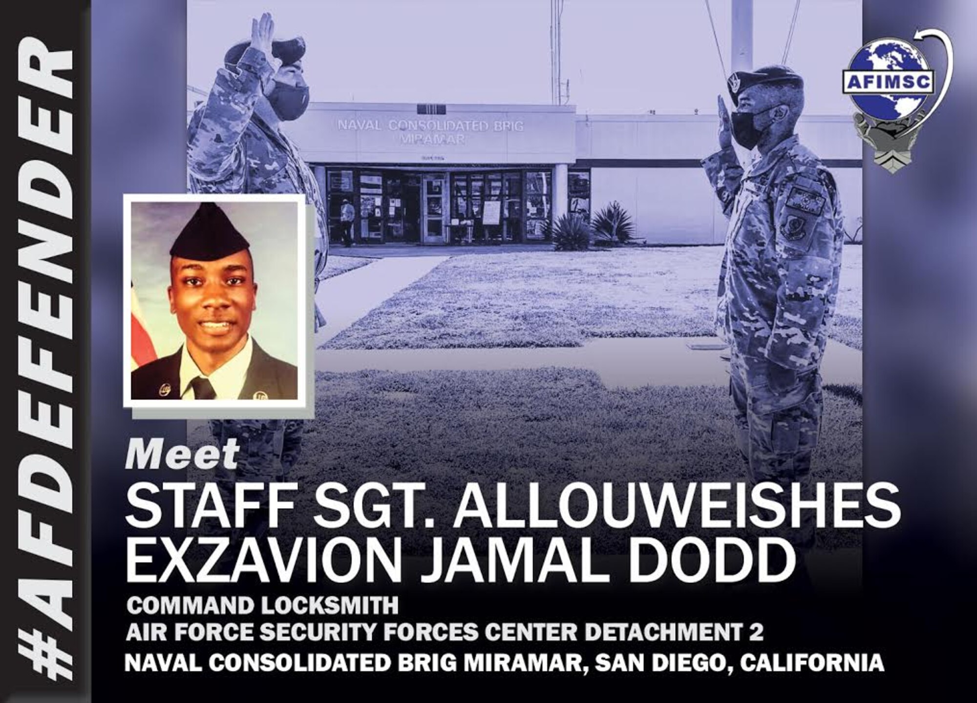 Graphic of Staff Sgt. Allouweishes Exzavion Jamal Dodd