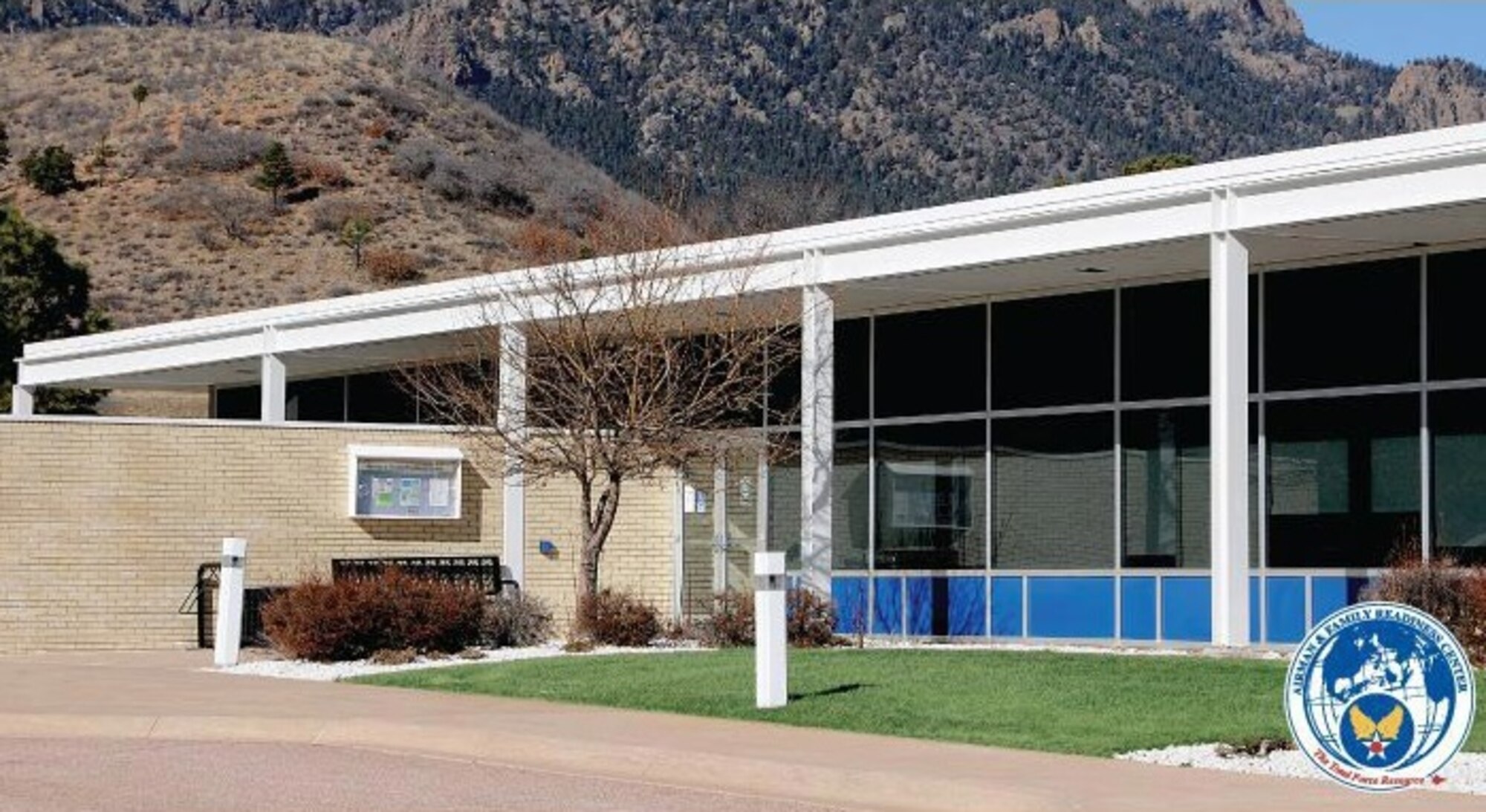 a photo of the Airman and Family readiness center main building