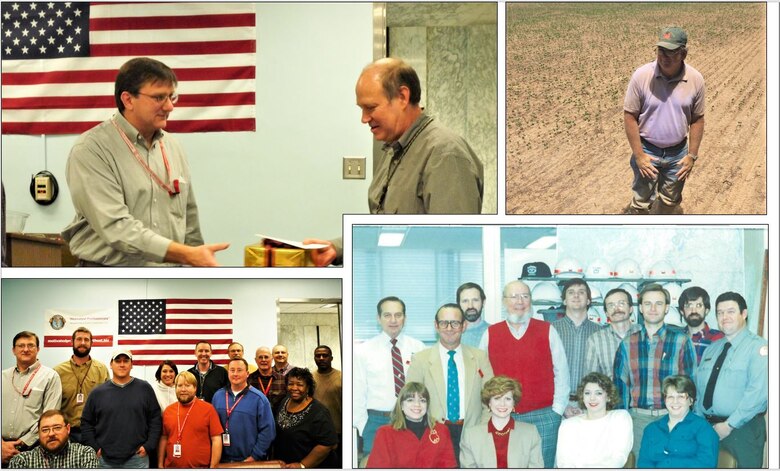 IN THE PHOTOS, Regulatory Technical Expert Tim Flinn recently retired after 32 years of federal service, 29 of those years being with the Memphis District. The photos above feature Flinn during his many years with the U.S. Army Corps of Engineers. Congratulations, Tim, and thank you for your many years of service to this district, division, and nation. You will be missed!