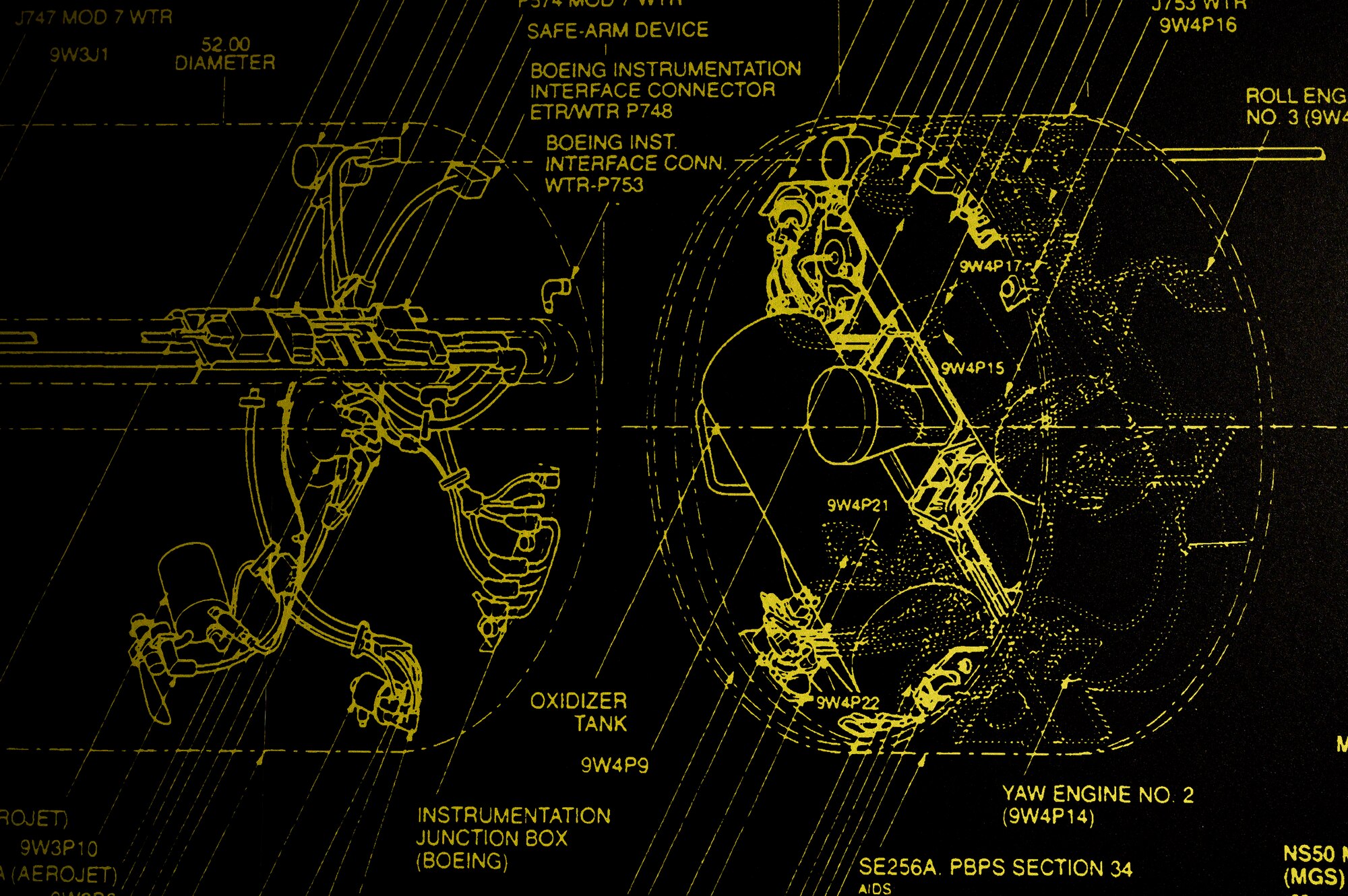 Pictured are schematics for the Minuteman III weapon system May 4, 2021, at Malmstrom Air Force Base, Mont.